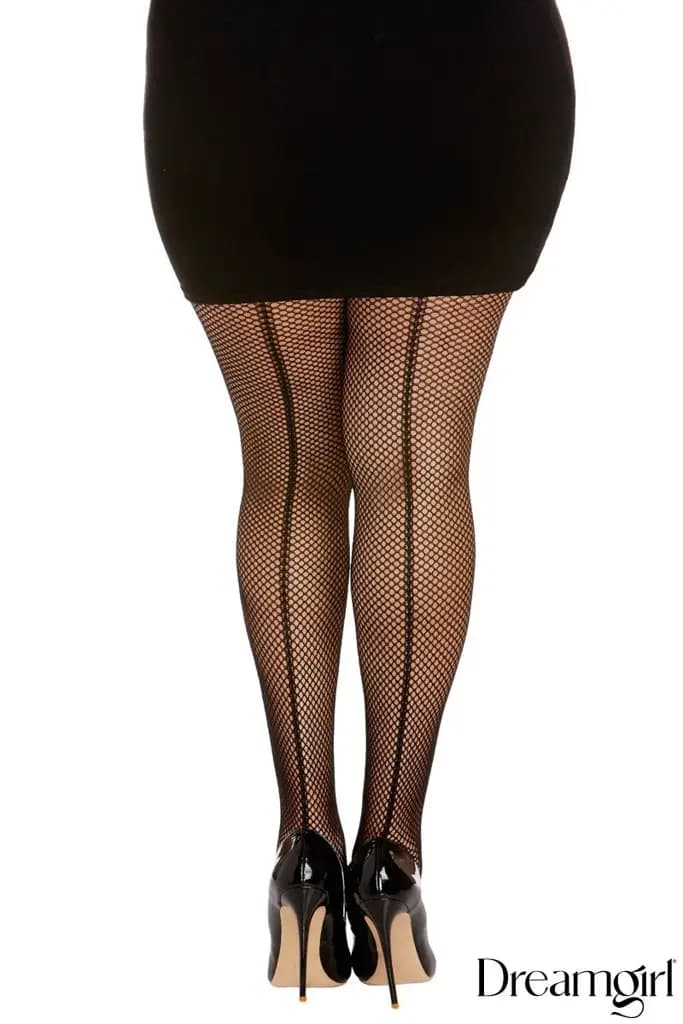 Fishnet Pantyhose, Back Seam 5