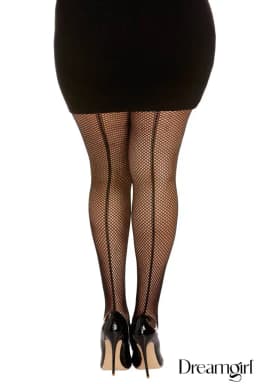 Fishnet Pantyhose, Back Seam 5