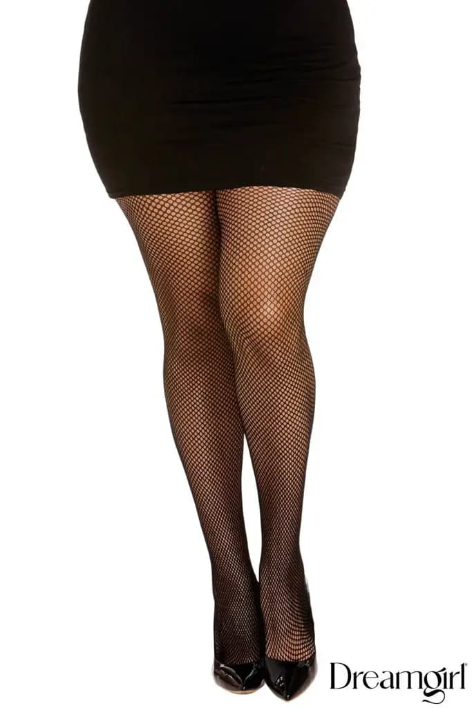 Fishnet Pantyhose, Back Seam 2