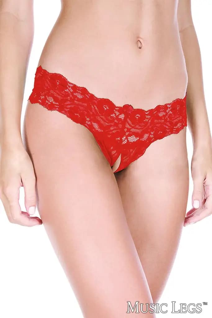 Open Crotch Lace Panty 5