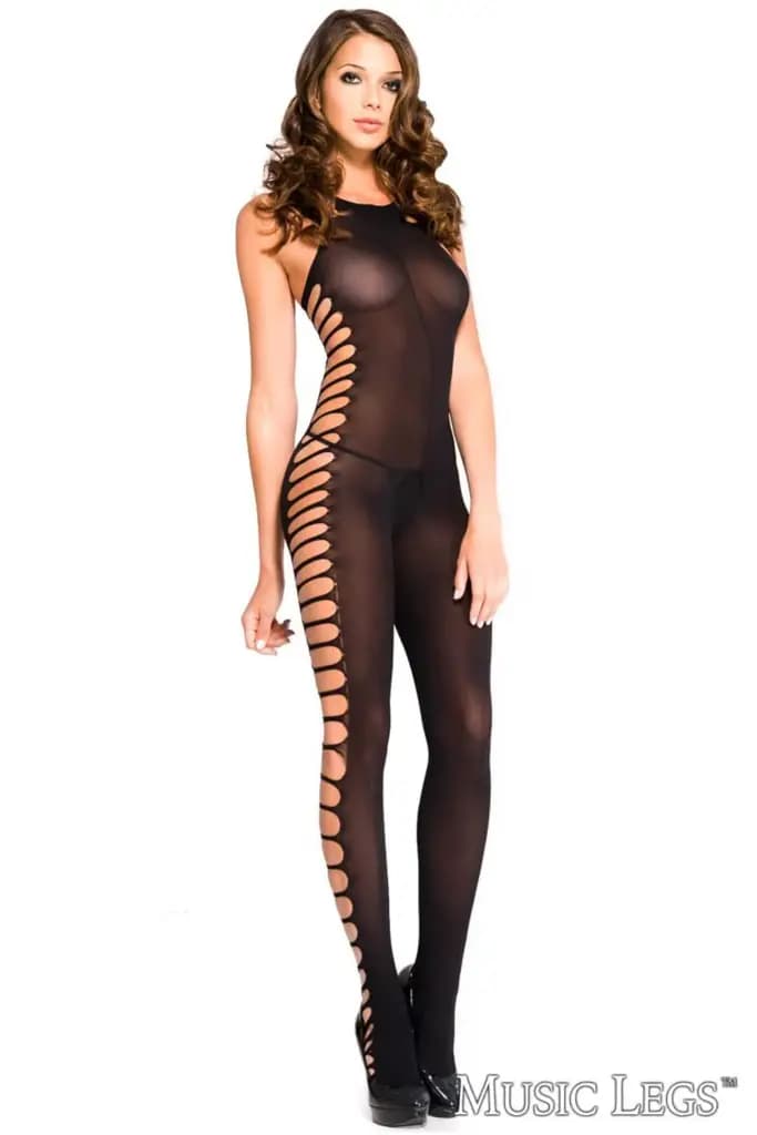 Side Cut Outs Bodystocking 1