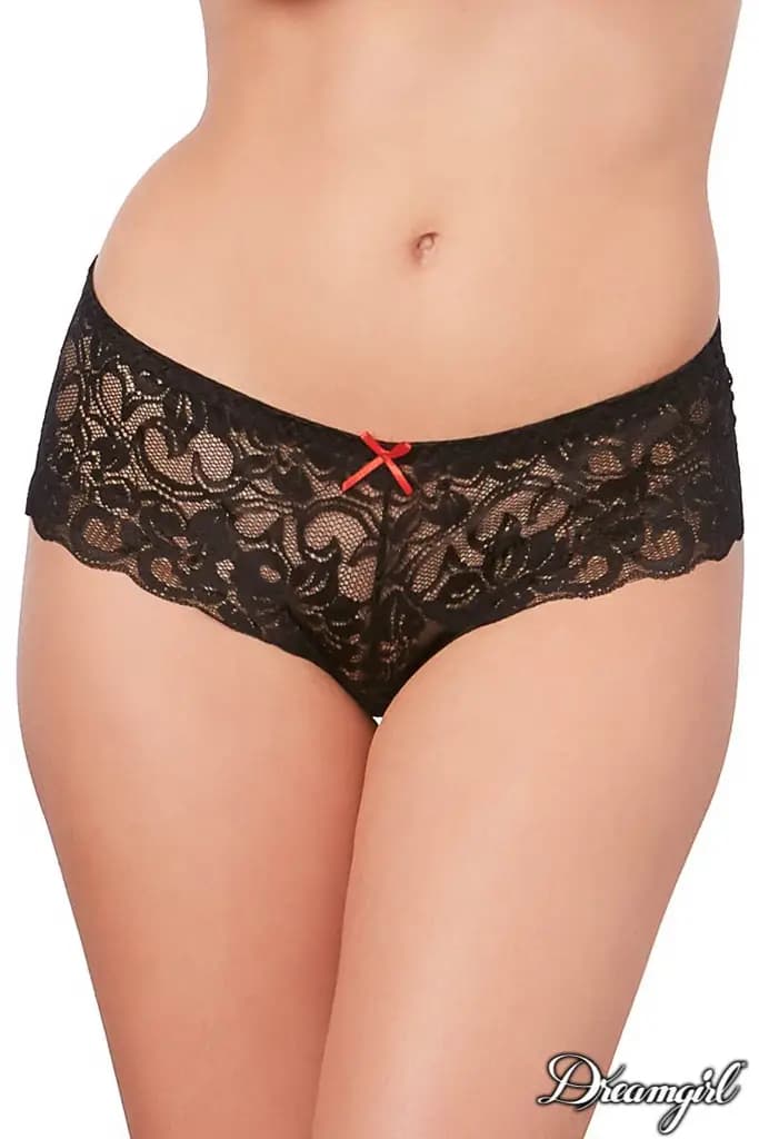 Open Crotch Lace Boyshort 1