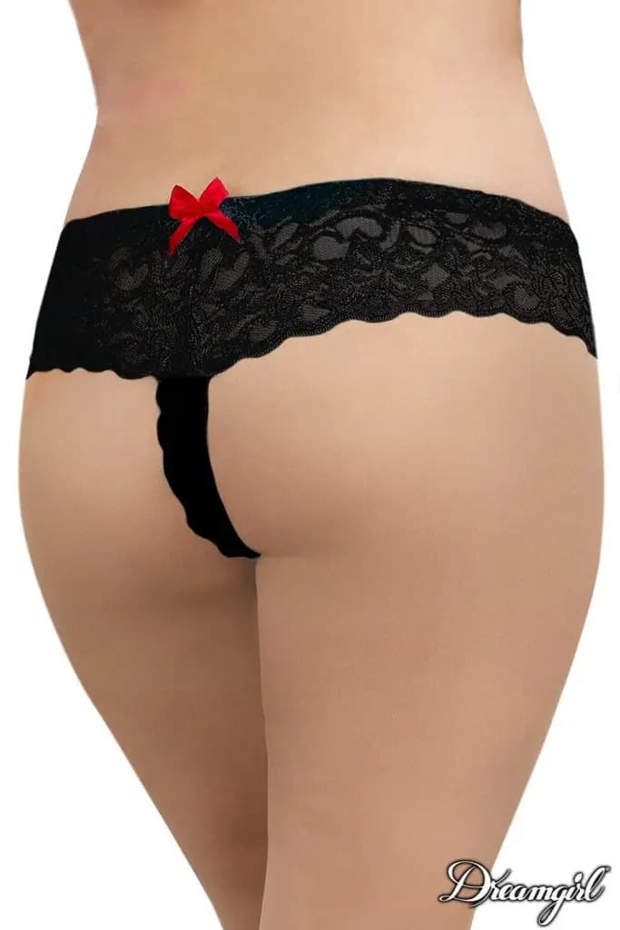 Open Crotch Lace Boyshort 2