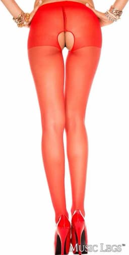 Sheer Open Crotch Pantyhose 2