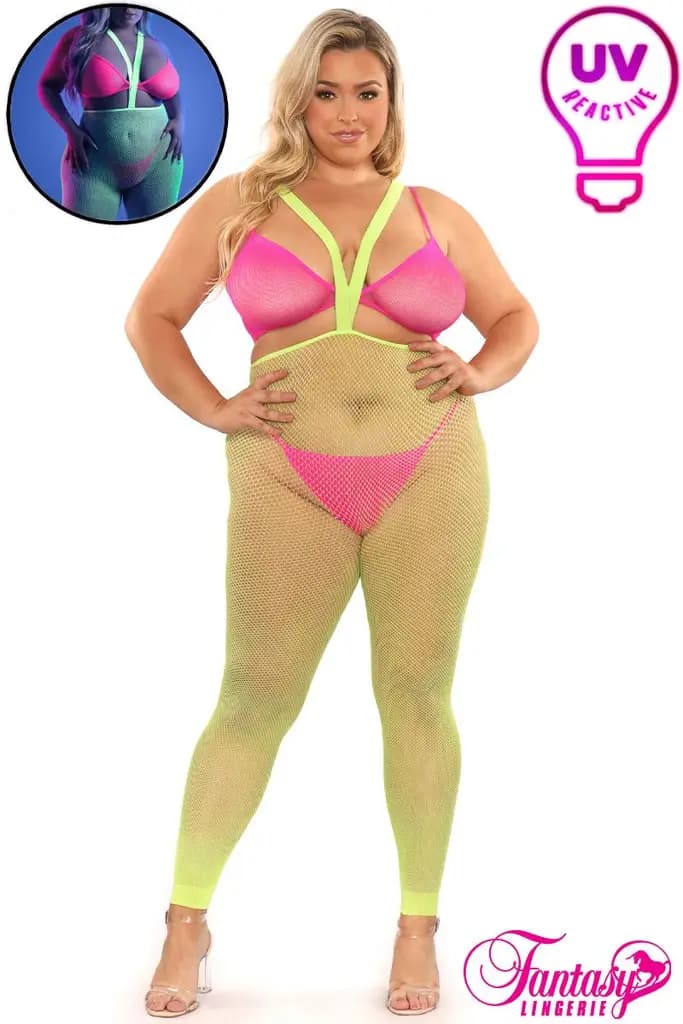 3Pc Footless Bodystocking 1