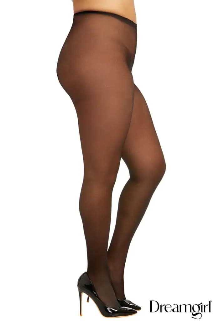 Sheer Open Crotch Pantyhose 1