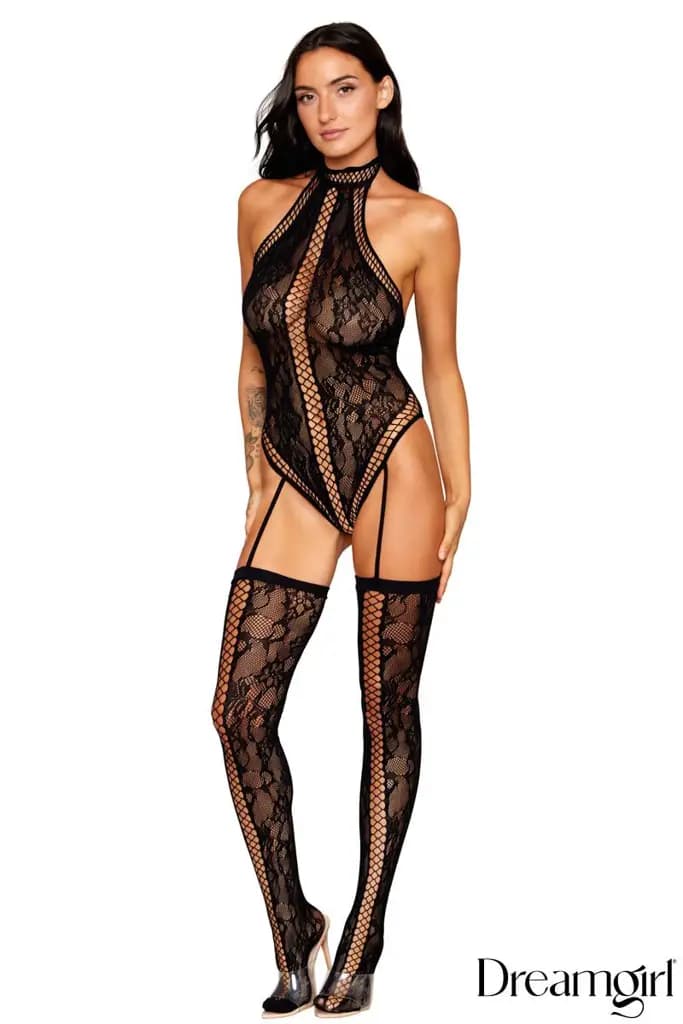 Teddy-Bodystocking With Attached Thigh Hi 1