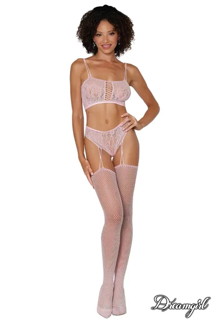 2Pc Lace Bodystocking 1