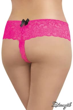 Open Crotch Lace Boyshort 6