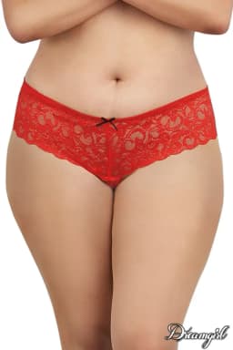 Open Crotch Lace Boyshort 7