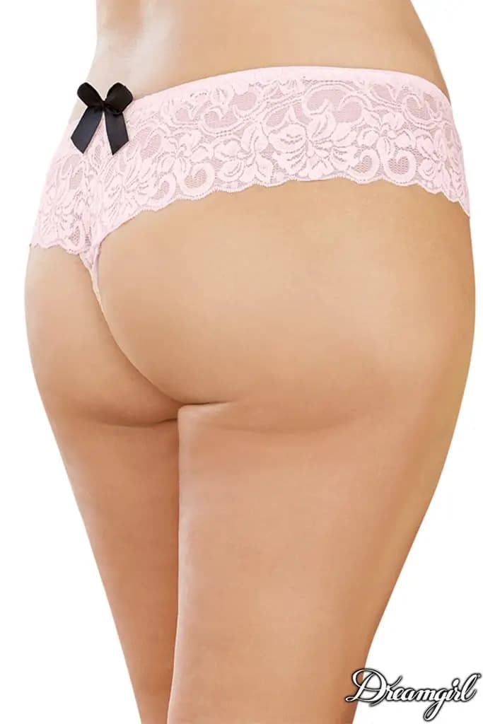 Open Crotch Lace Boyshort 14