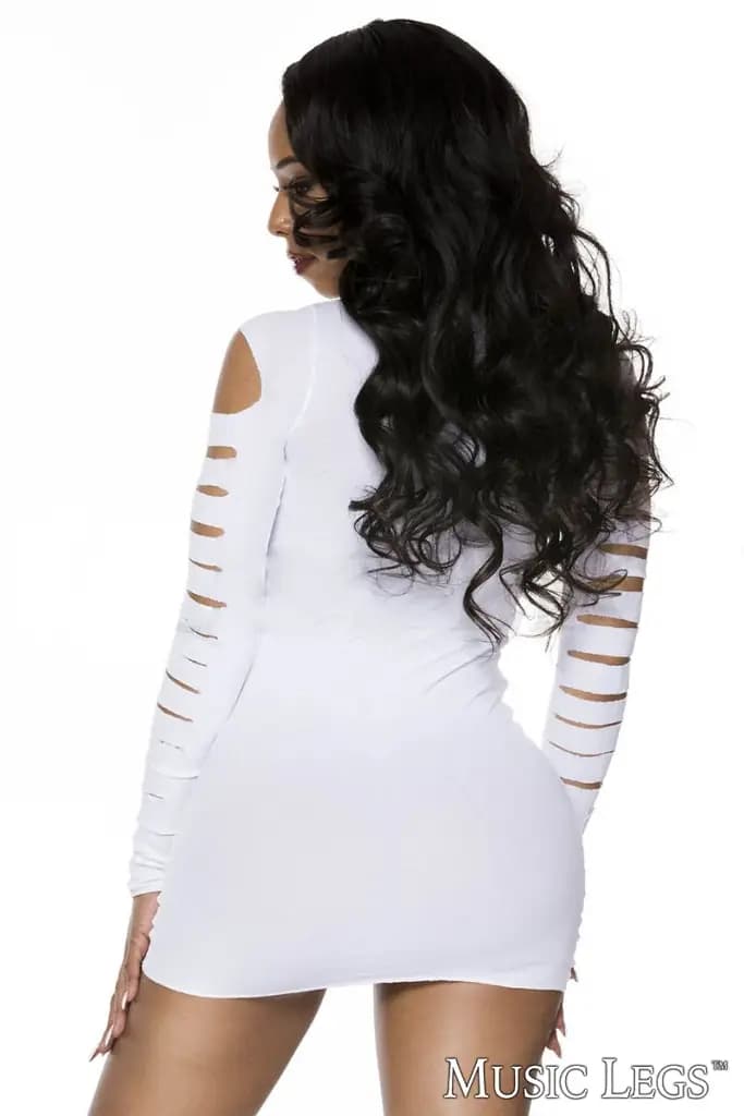 Opaque Cutout Dress 6