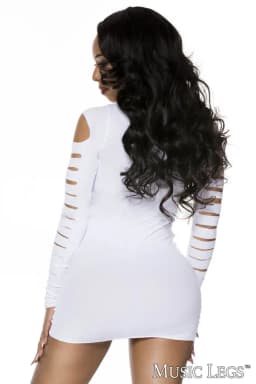 Opaque Cutout Dress 6