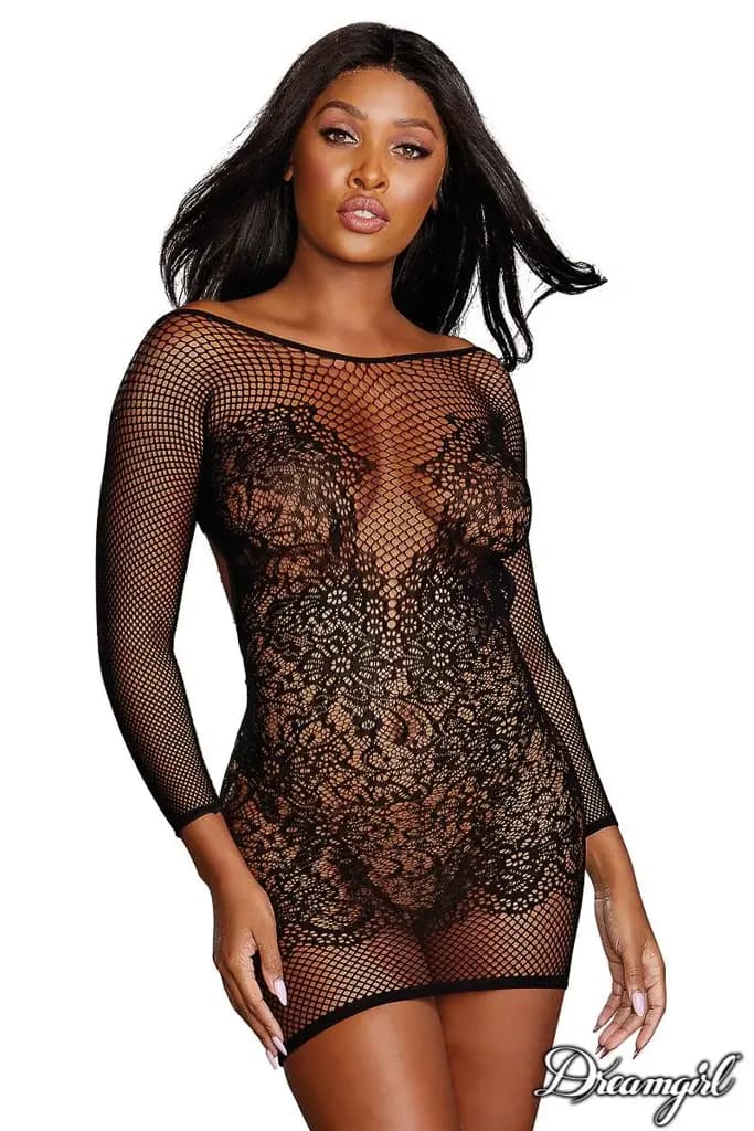 Seamless Fishnet Chemise 1