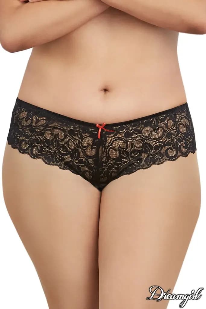 Open Crotch Lace Boyshort 1